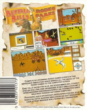 Buffalo Bill's Wild West Show (UK) (1989) box cover back